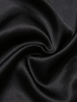 Hot Retro Stage [Plus Size] 1950s Lace Belted Nightgowns Black