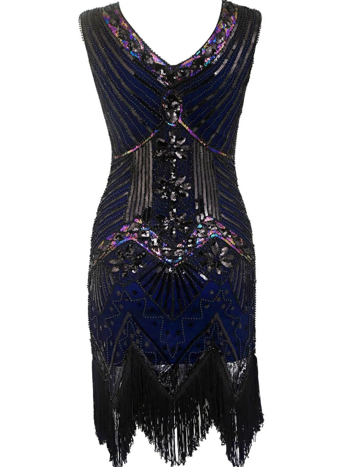 Discount Retro Stage Plus Size 1920s Sequined Dress
