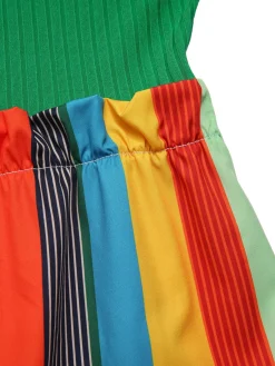 Discount Retro Stage [Pre-Sale] Green 1950s Stripes Knitted Belted Jumpsuit