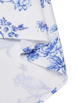 Best Retro Stage [Pre-Sale] 2PCS 1950s Off-Shoulder Puff Top & Floral Skirt White