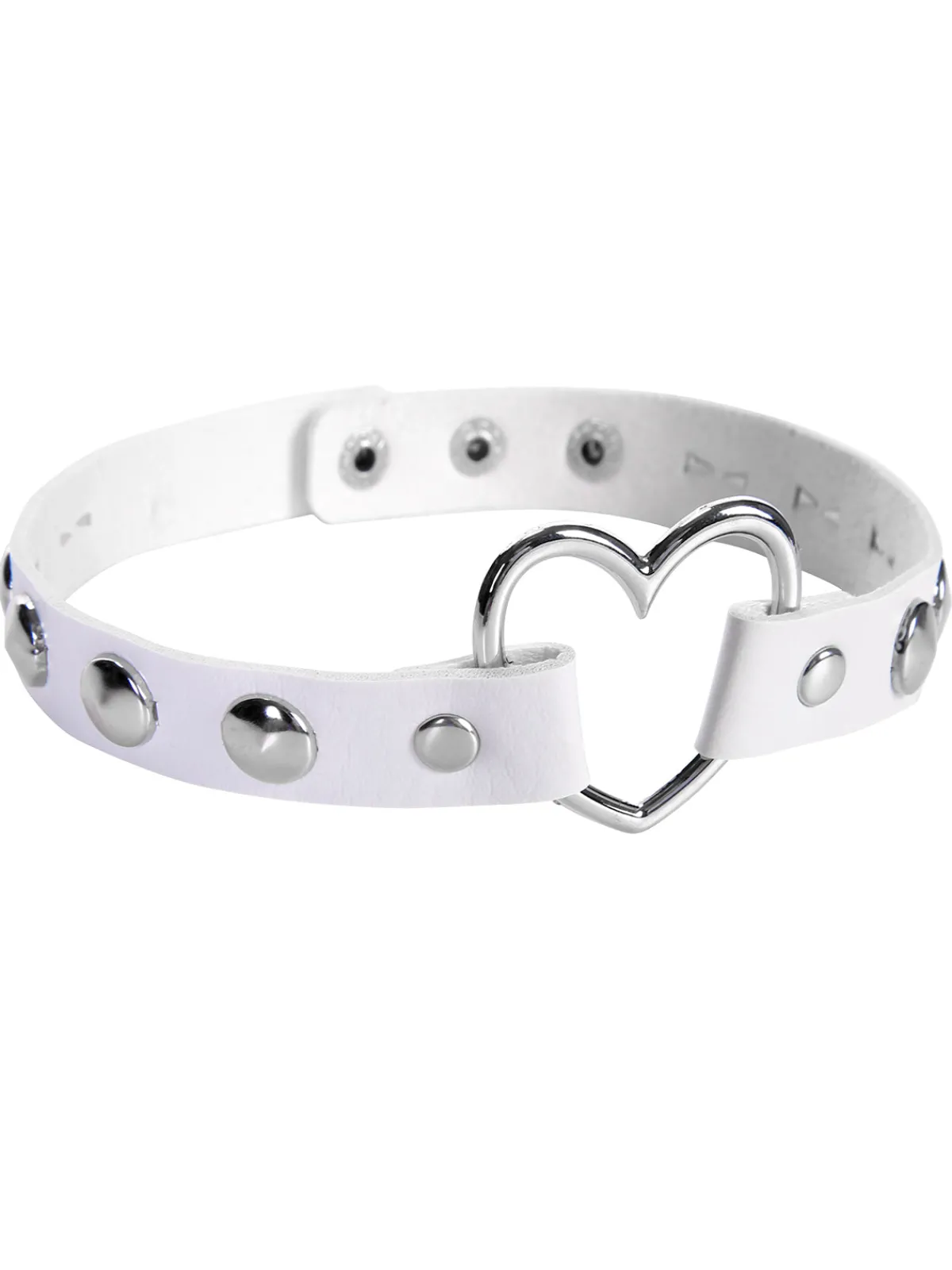 Discount Retro Stage Punk Studded Leather Choker Necklace