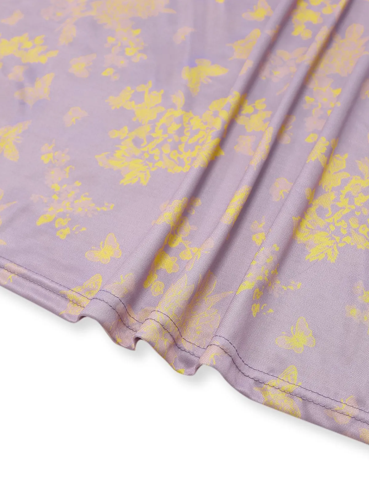 Outlet Retro Stage 1930s Butterfly Floral Mermaid Slip Dress Purple