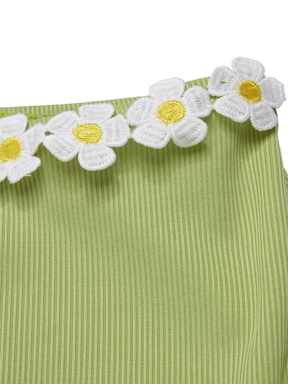 Clearance Retro Stage Purple 1960s Halter Knit Daisy Swimsuit