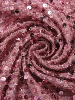 Online Retro Stage 1920s One-Shoulder Sequined Maxi Dress Purple