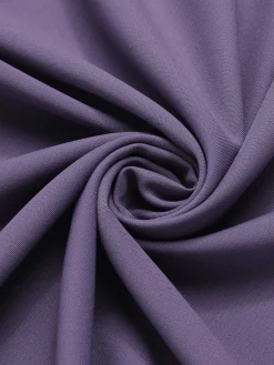 Online Retro Stage 1940s Solid Skirt with Belt Purple