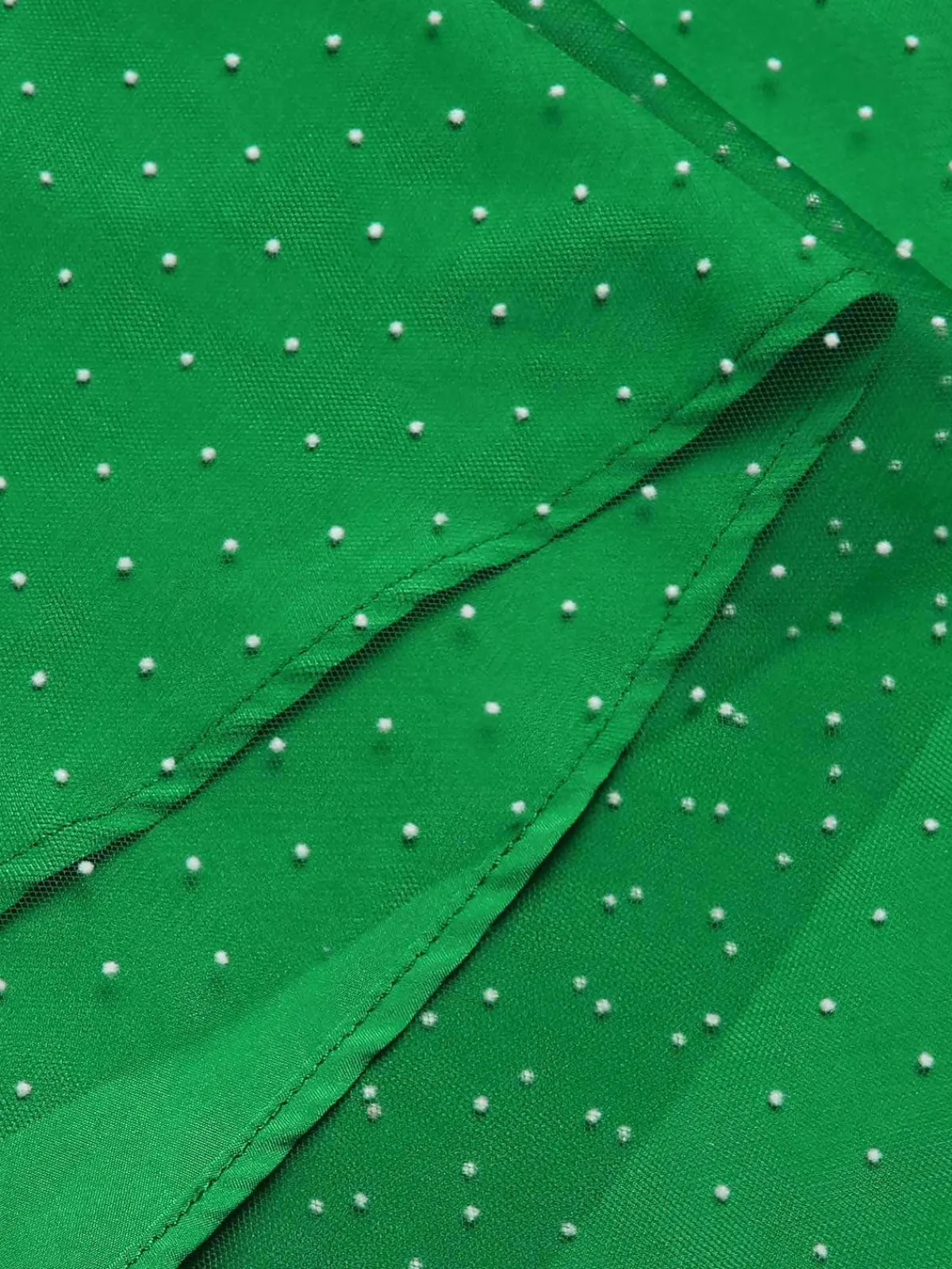 Outlet Retro Stage 1950s Christmas Polka Dots Dress Red & Green