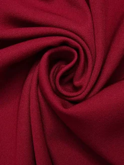 Fashion Retro Stage 1940s Buttoned Solid Skirt Red
