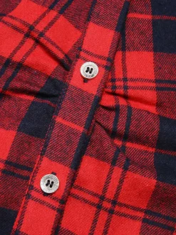 Sale Retro Stage 1930s Christmas Plaid Jumpsuit Red