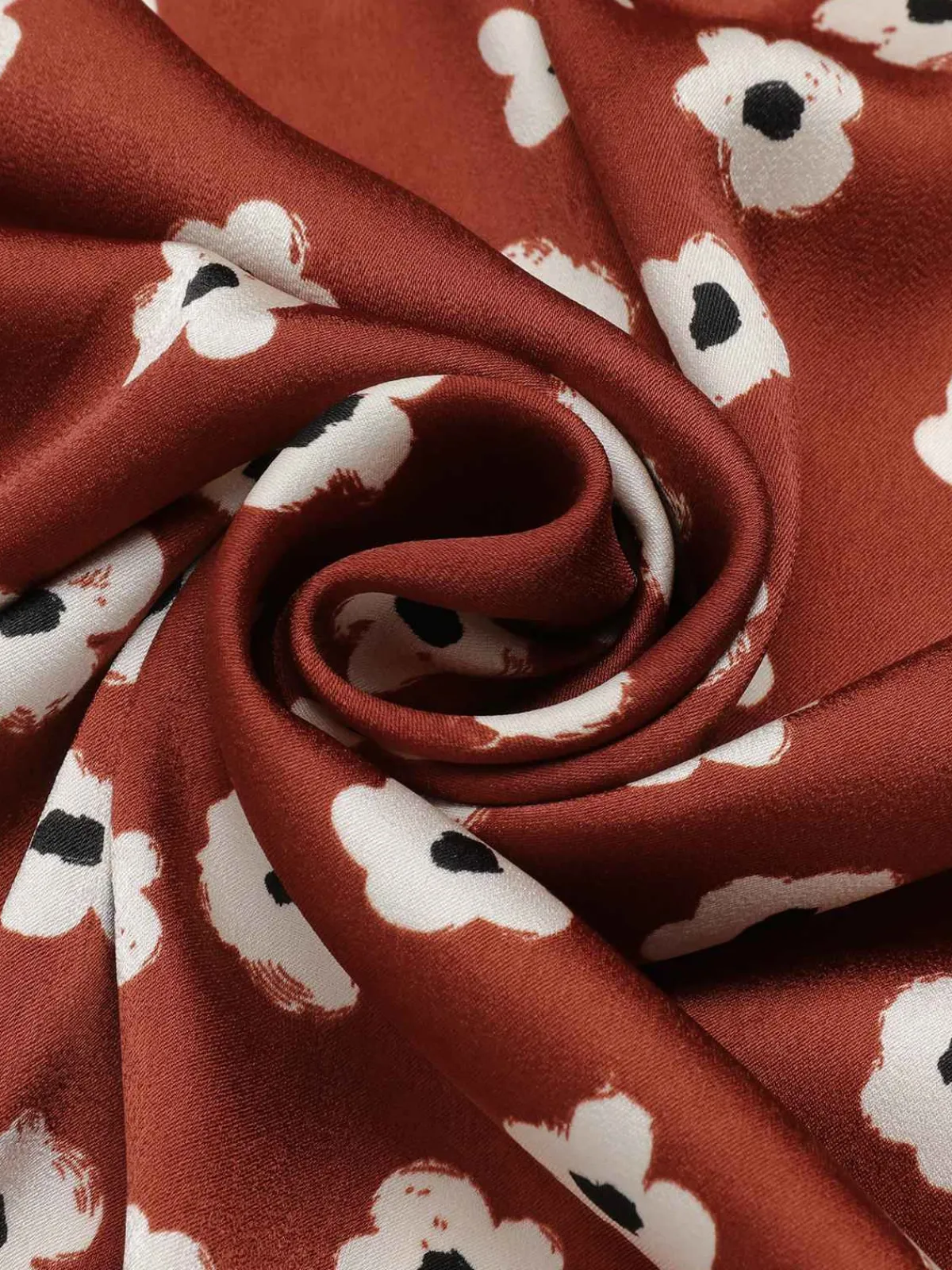Discount Retro Stage 1960s Floral Puff Sleeve Fla Dress Red