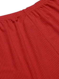 Online Retro Stage 1930s Heart Pajama Set Red