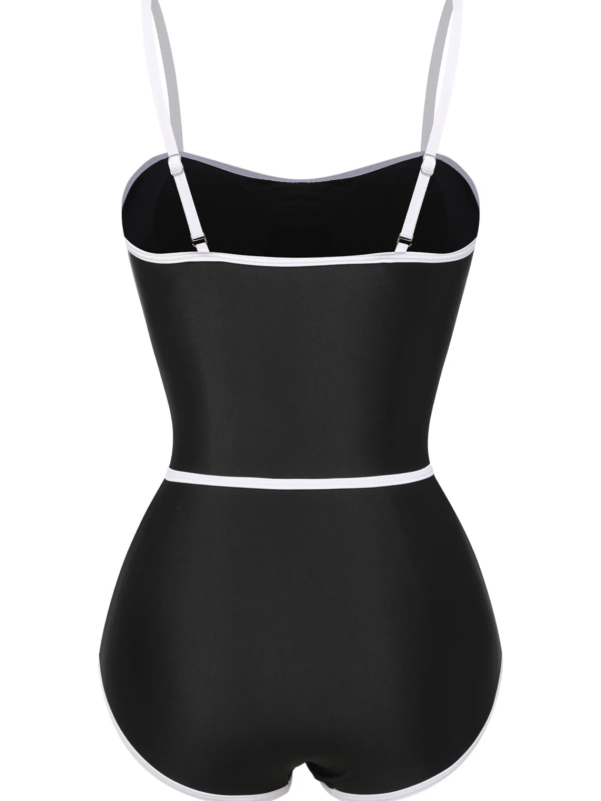 New Retro Stage Red 1960s Lined Sling One-Piece Swimsuit