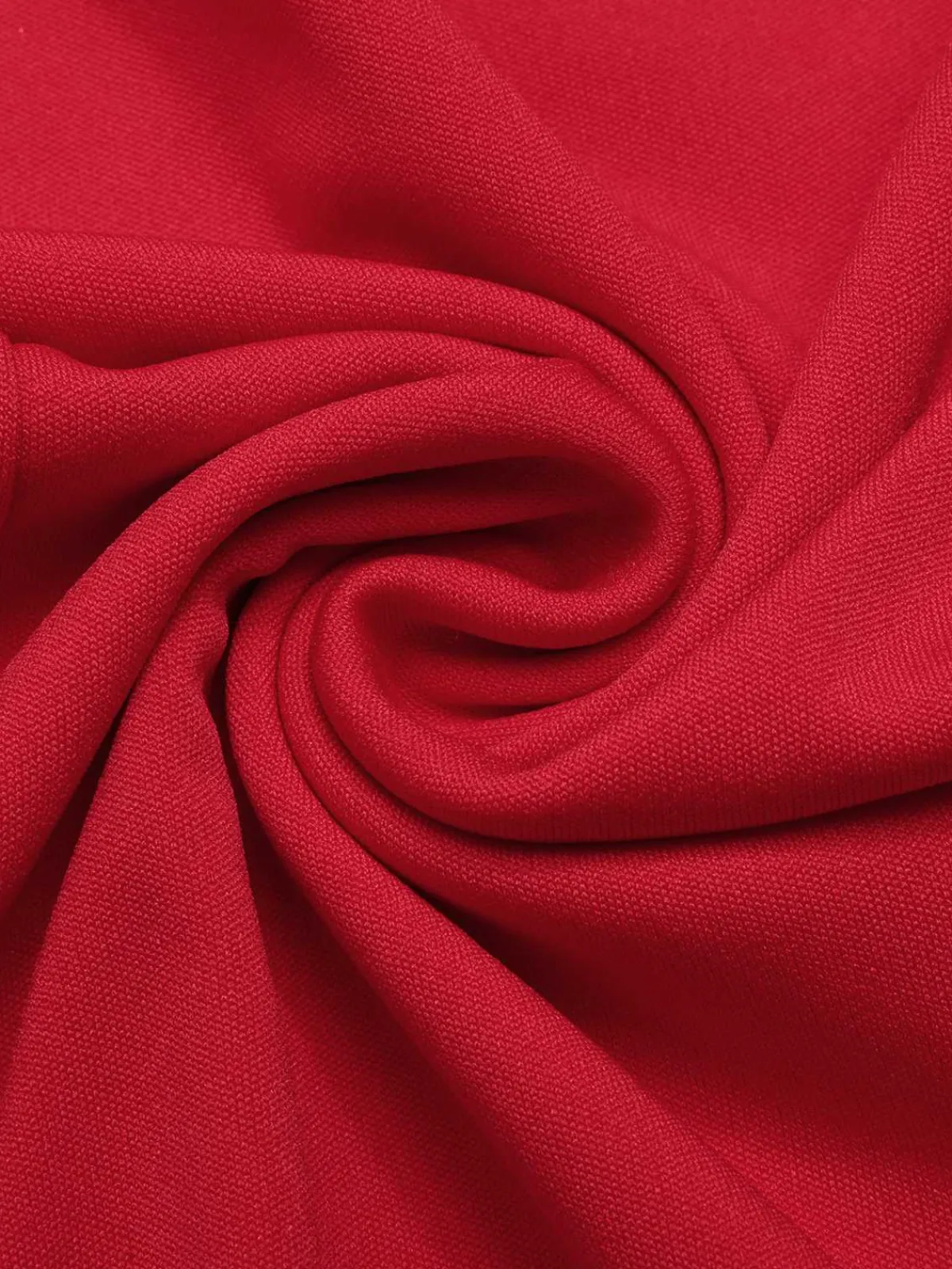 Sale Retro Stage 1960s Off-Shoulder Solid Bodycon Dress Red