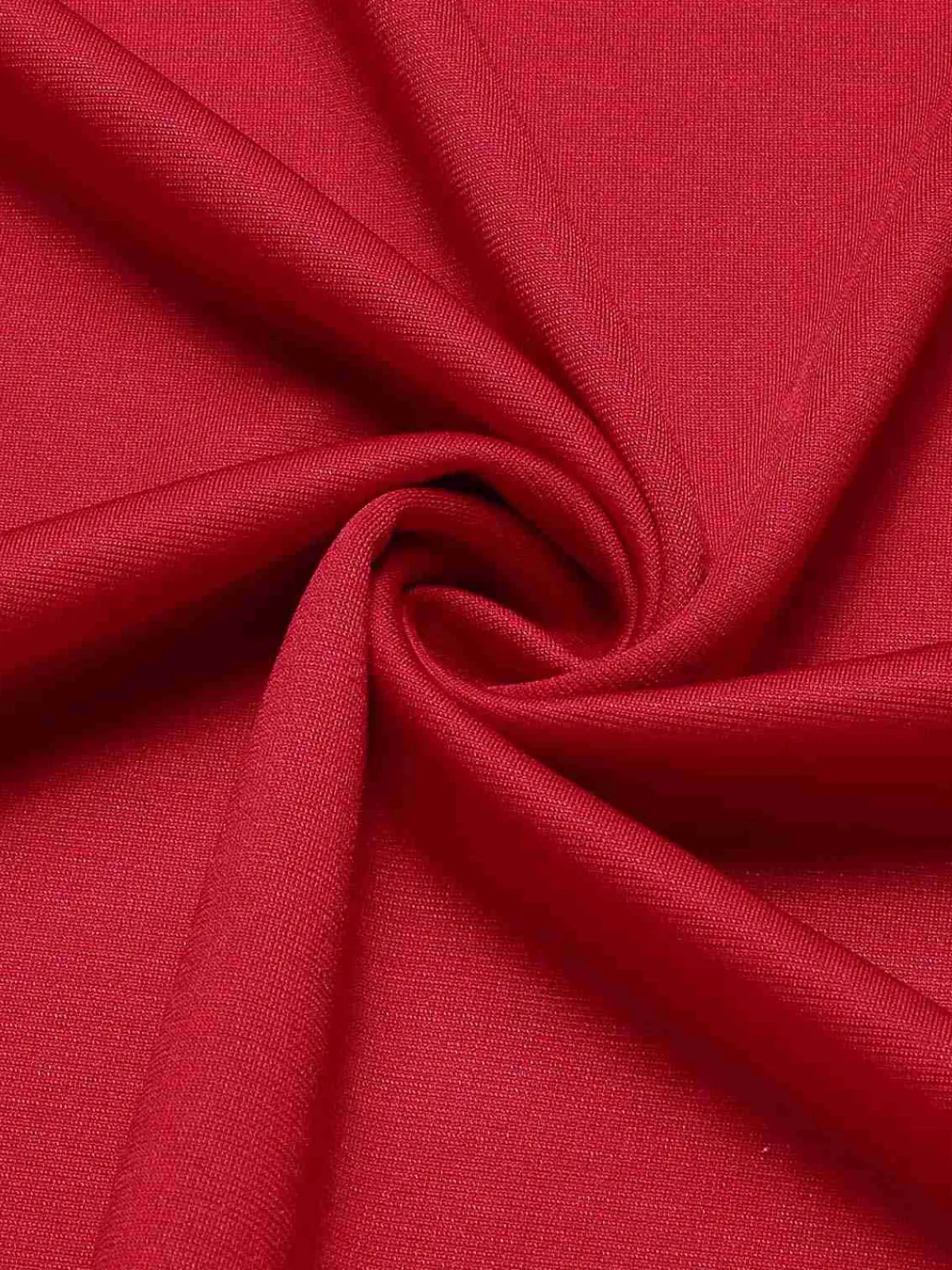 Clearance Retro Stage 1940s Solid Half Sleeves Lapel Top Red