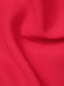 Fashion Retro Stage 1940s Solid Lapel Button-Down Blouse Red