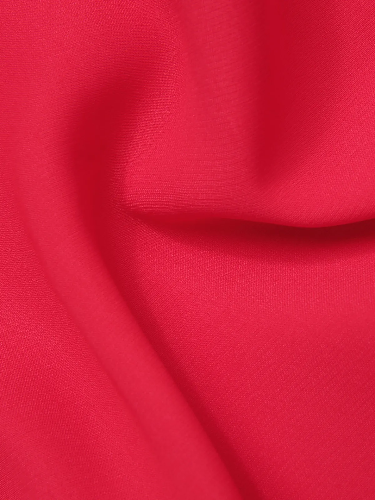 Fashion Retro Stage 1940s Solid Lapel Button-Down Blouse Red