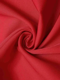 New Retro Stage 1930s Solid Lapel Wide Leg Jumpsuit Red