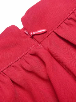 Outlet Retro Stage 1940s Solid Laye Suspender Skirt Red