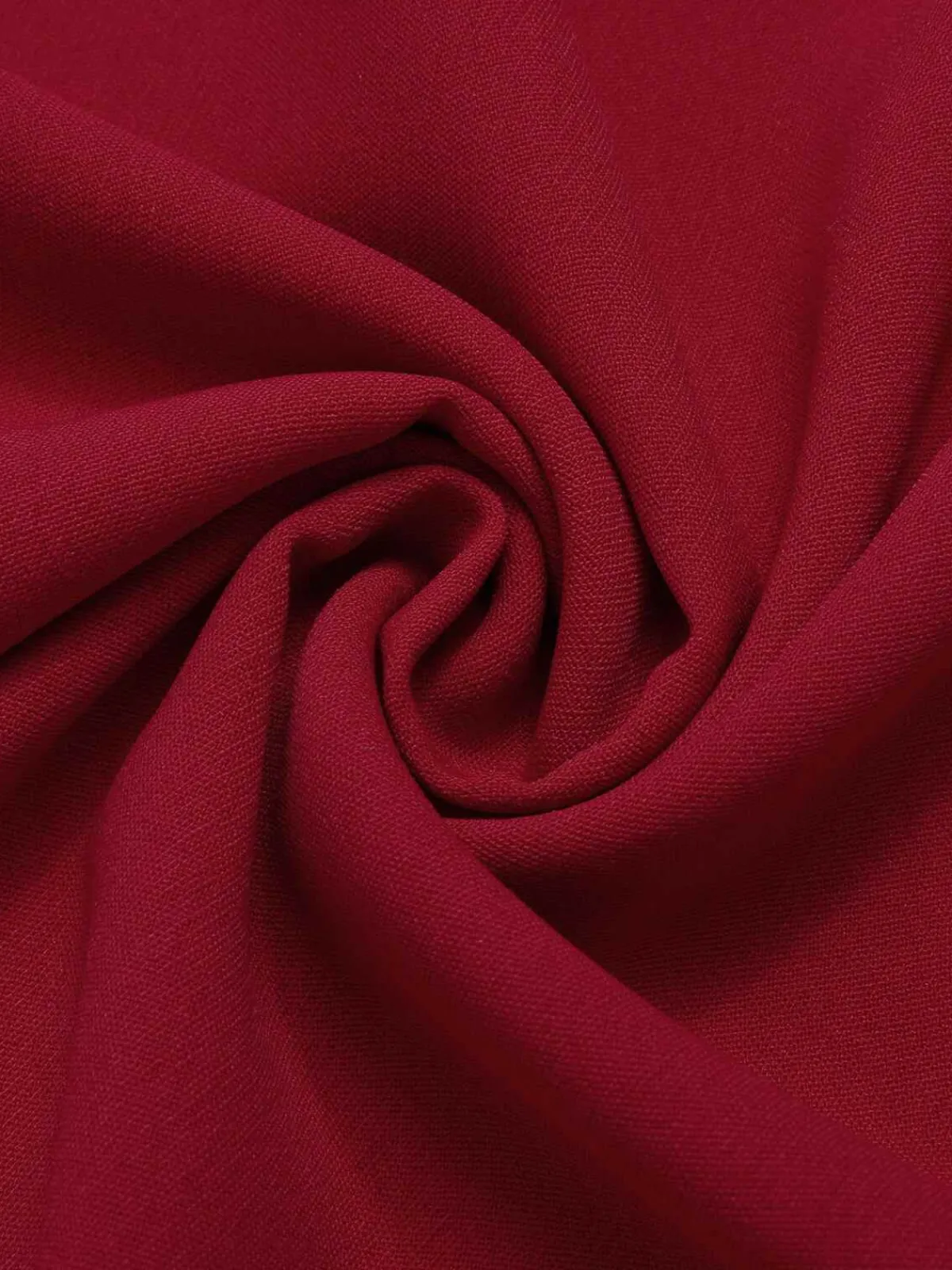 Outlet Retro Stage Red 1930s Solid Wasit Tie V-Neck Jumpsuit Wine Red