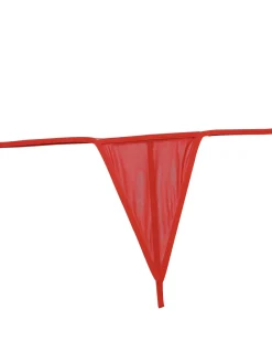 Discount Retro Stage 1970s Spaghetti Strap Patchwork Nightgown Red