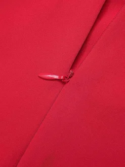 Outlet Retro Stage 1950s Strawberry Cross Halter Jumpsuit Red