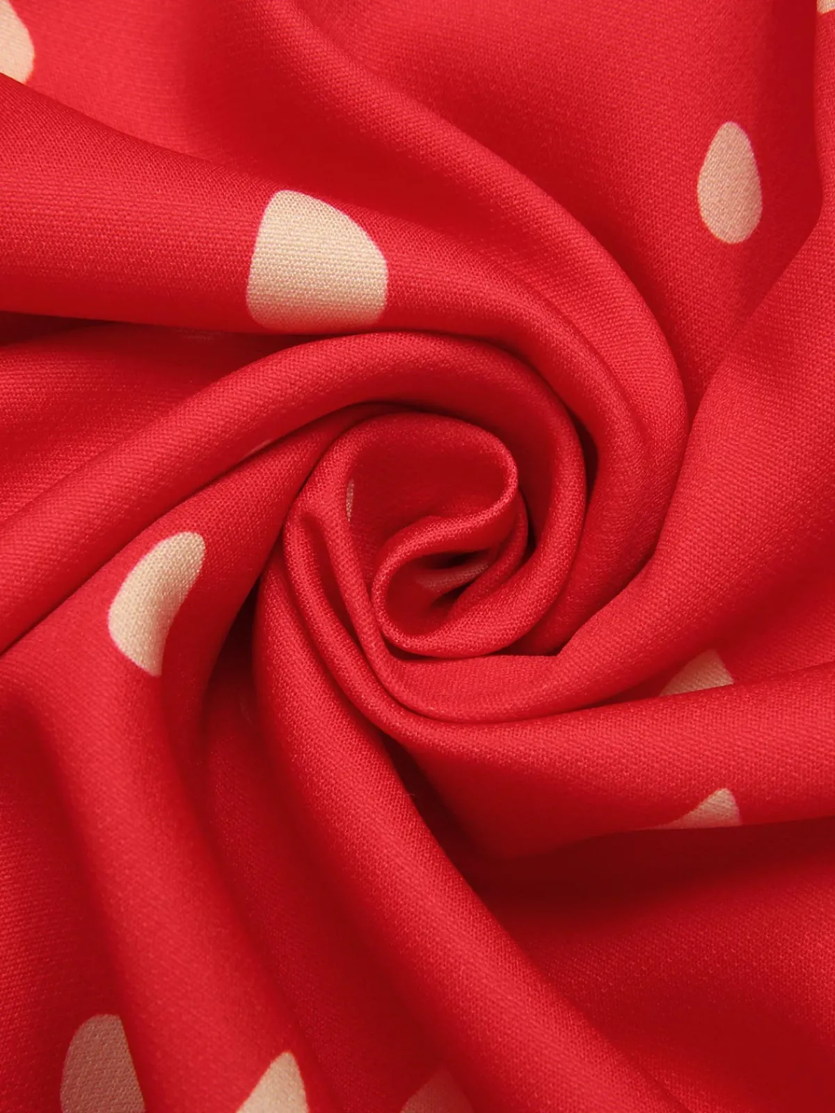 Discount Retro Stage 1950s Strawberry Ruffle Belt Dress Red