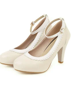 Fashion Retro Stage Retro Ankle Strap High Heels Shoes