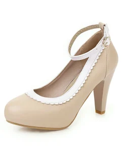 Fashion Retro Stage Retro Ankle Strap High Heels Shoes