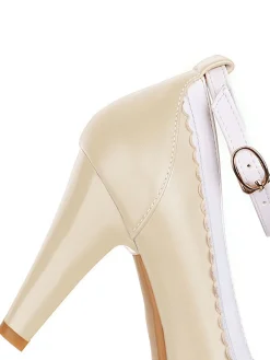 Fashion Retro Stage Retro Ankle Strap High Heels Shoes