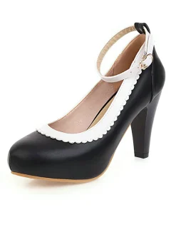 Fashion Retro Stage Retro Ankle Strap High Heels Shoes