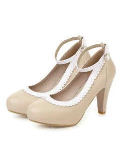 New Retro Stage Retro Ankle Strap High Heels Shoes