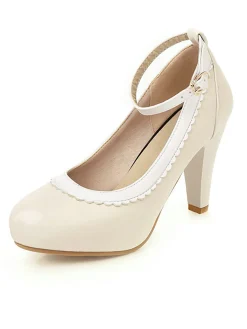 New Retro Stage Retro Ankle Strap High Heels Shoes
