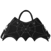 Hot Retro Stage Retro Black Halloween Spider Handbag