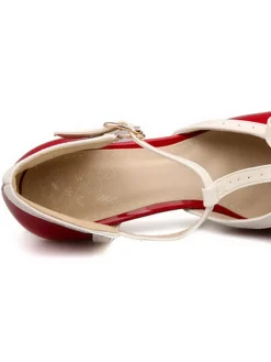 Clearance Retro Stage Retro Bow Décor High Heel Shoes
