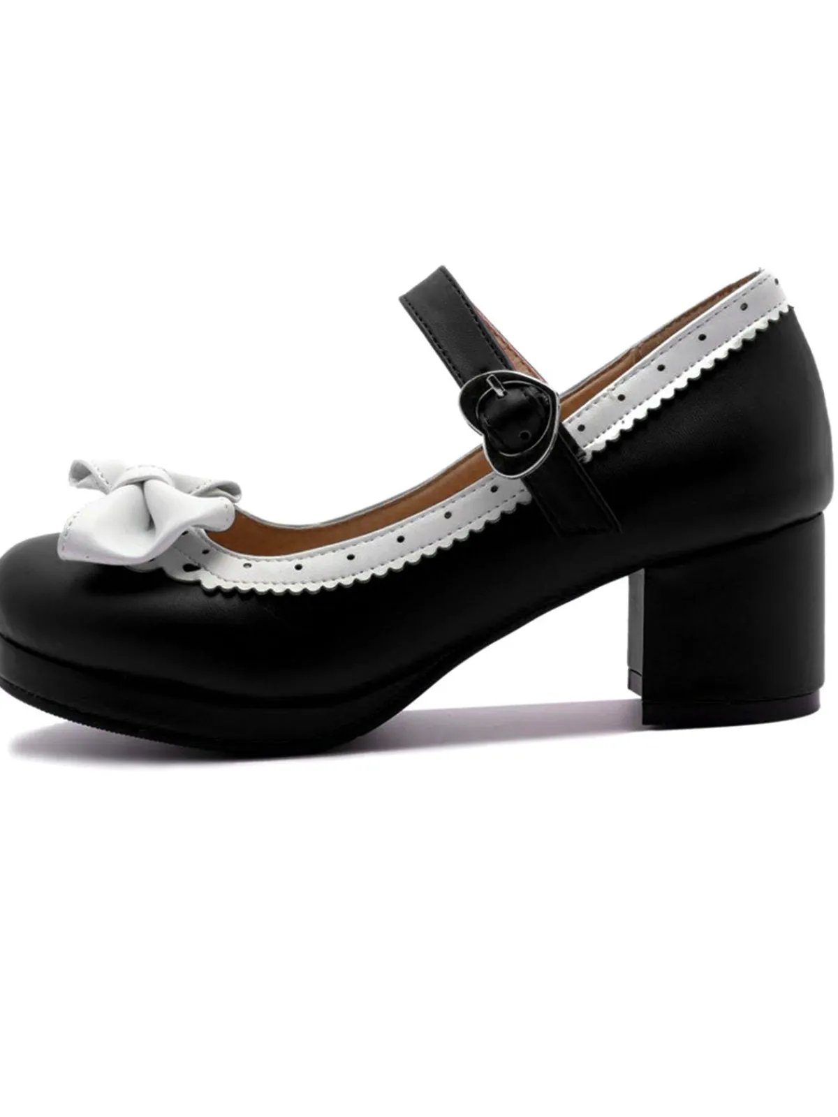 Discount Retro Stage Retro Bow Non-slip High Heel Shoes