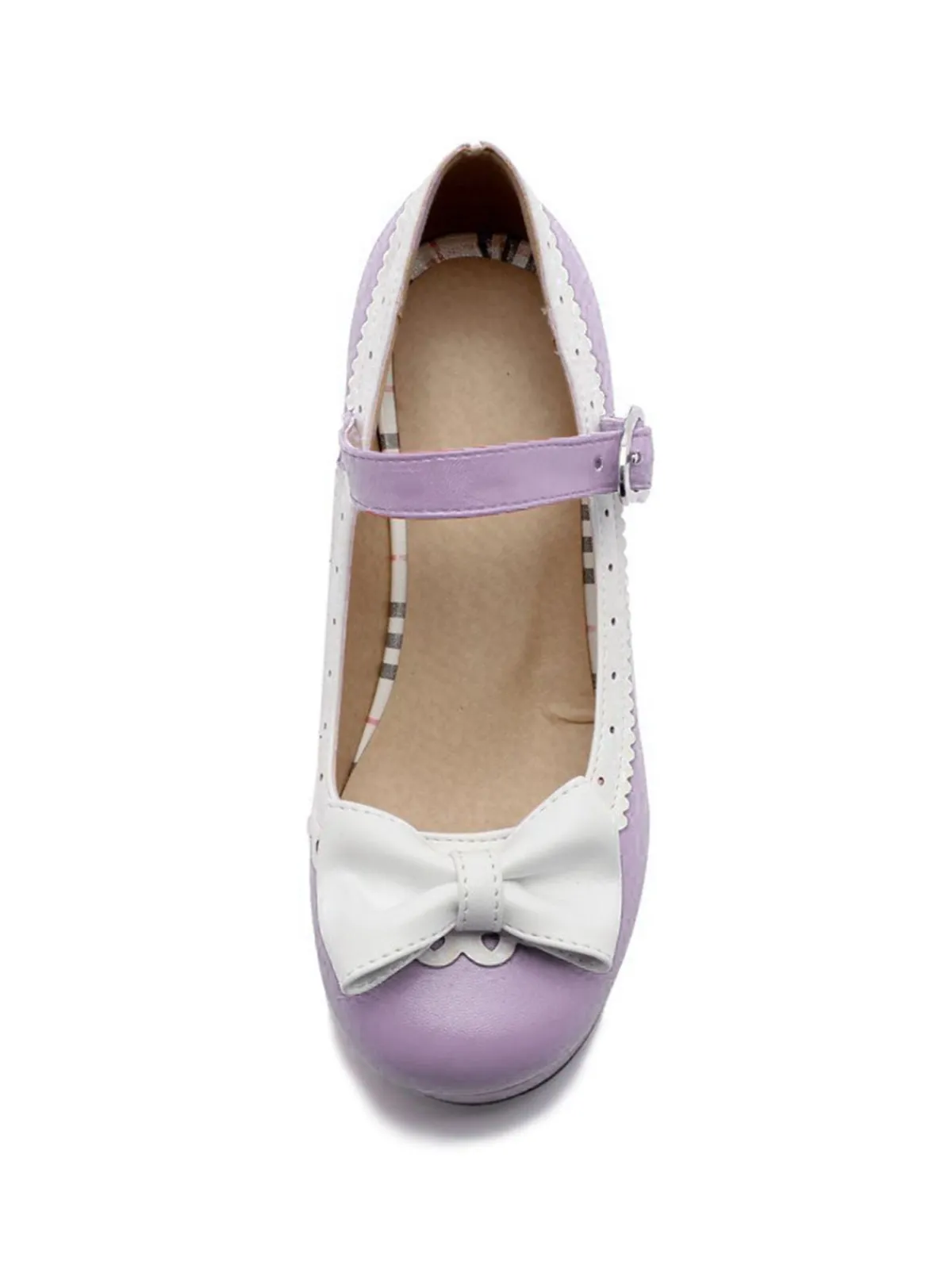 Discount Retro Stage Retro Bow Non-slip High Heel Shoes