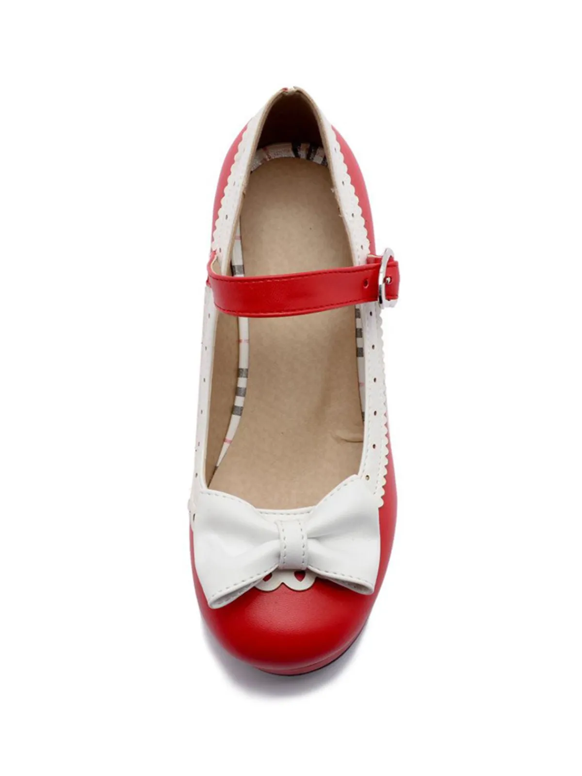 Discount Retro Stage Retro Bow Non-slip High Heel Shoes