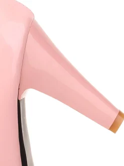 Outlet Retro Stage Retro Bow Pearl High Heels Shoes