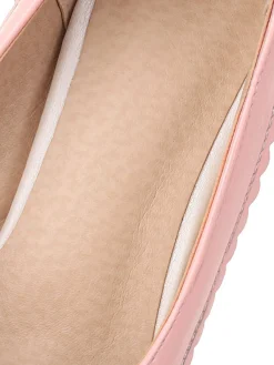 Online Retro Stage Retro Bow Pearl High Heels Shoes