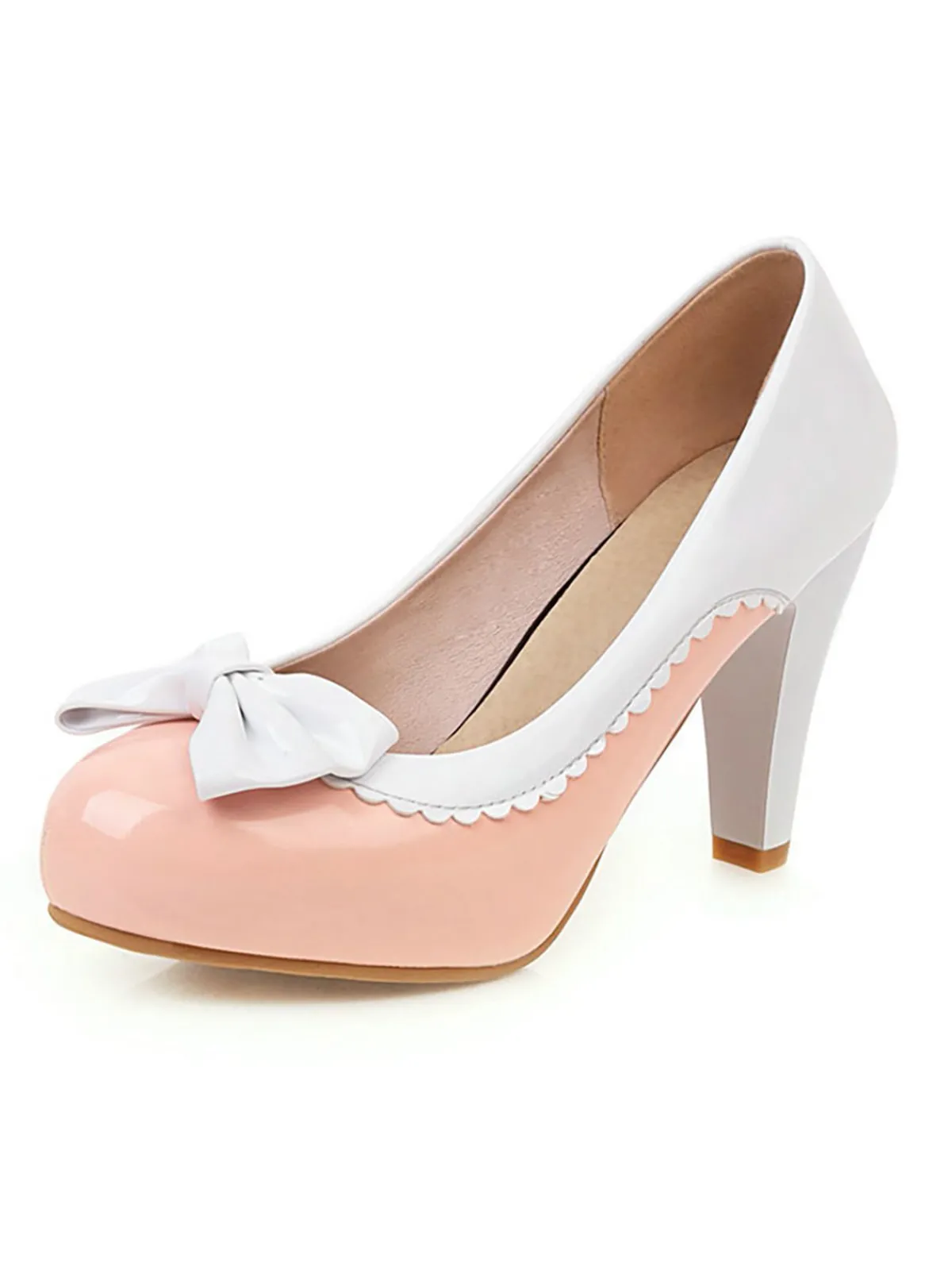 Best Retro Stage Retro Bowknot High Heels Shoes