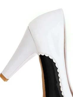 Best Retro Stage Retro Bowknot High Heels Shoes