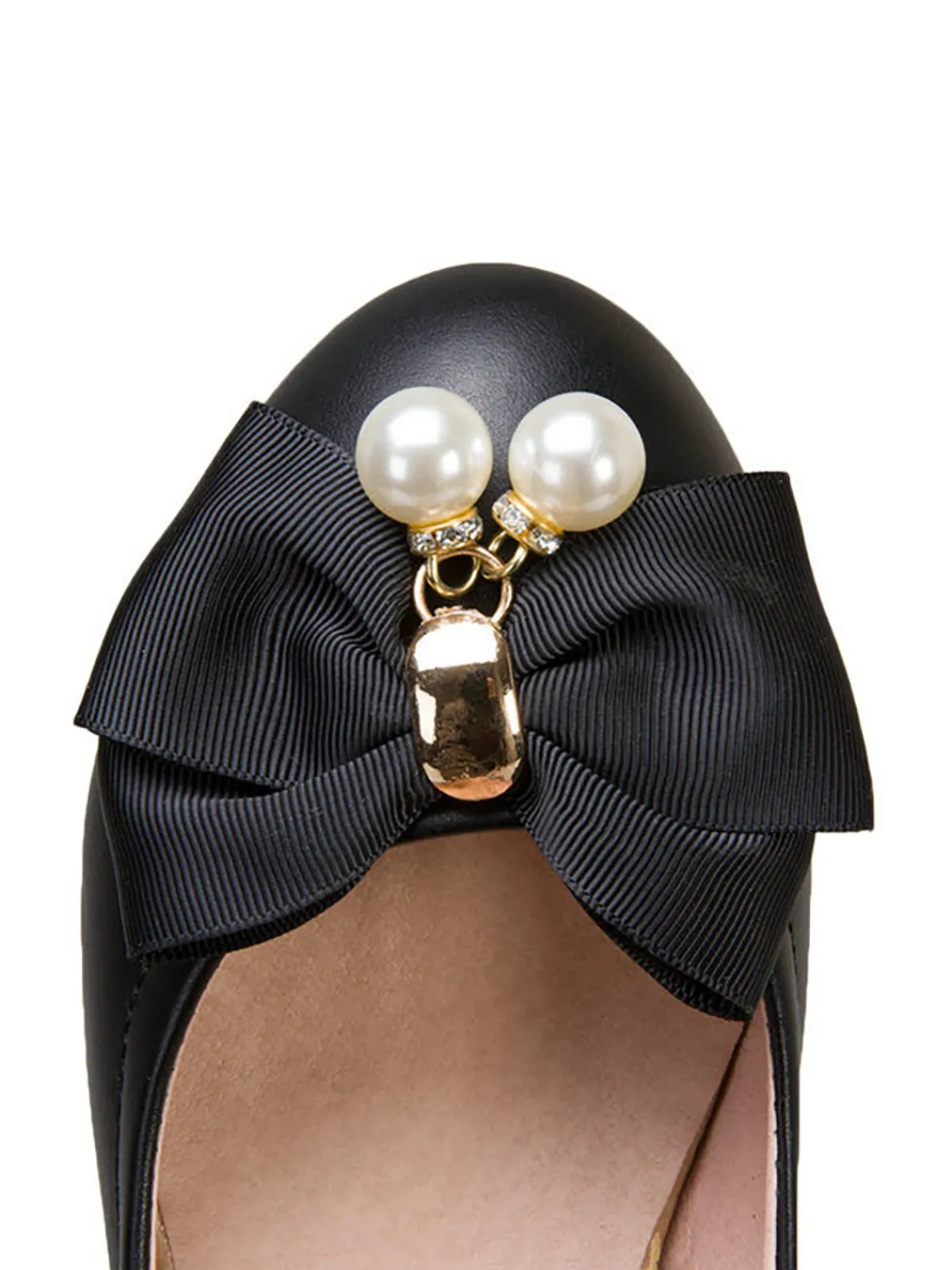 Clearance Retro Stage Retro Bowknot Mary Jane Shoes