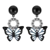 Online Retro Stage Retro Butterfly Shining Decorate Earrings