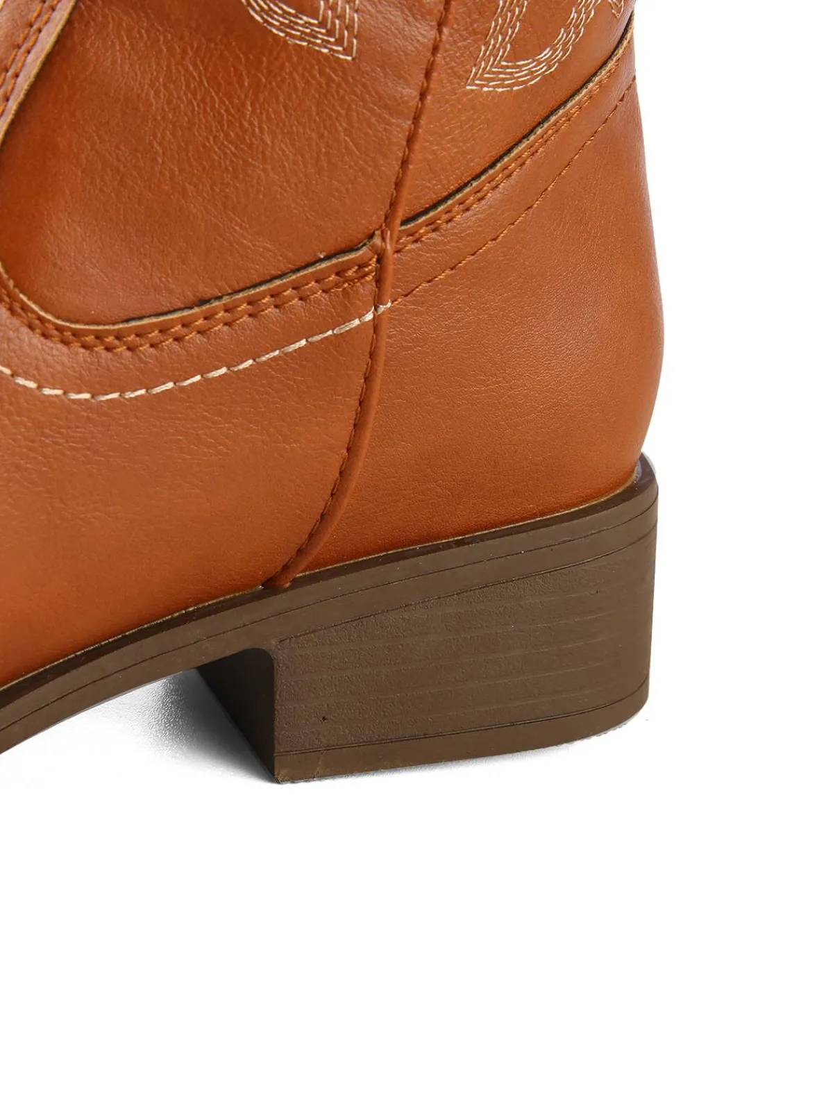 New Retro Stage Retro Embroidered Leather Calf Cowboy Boots