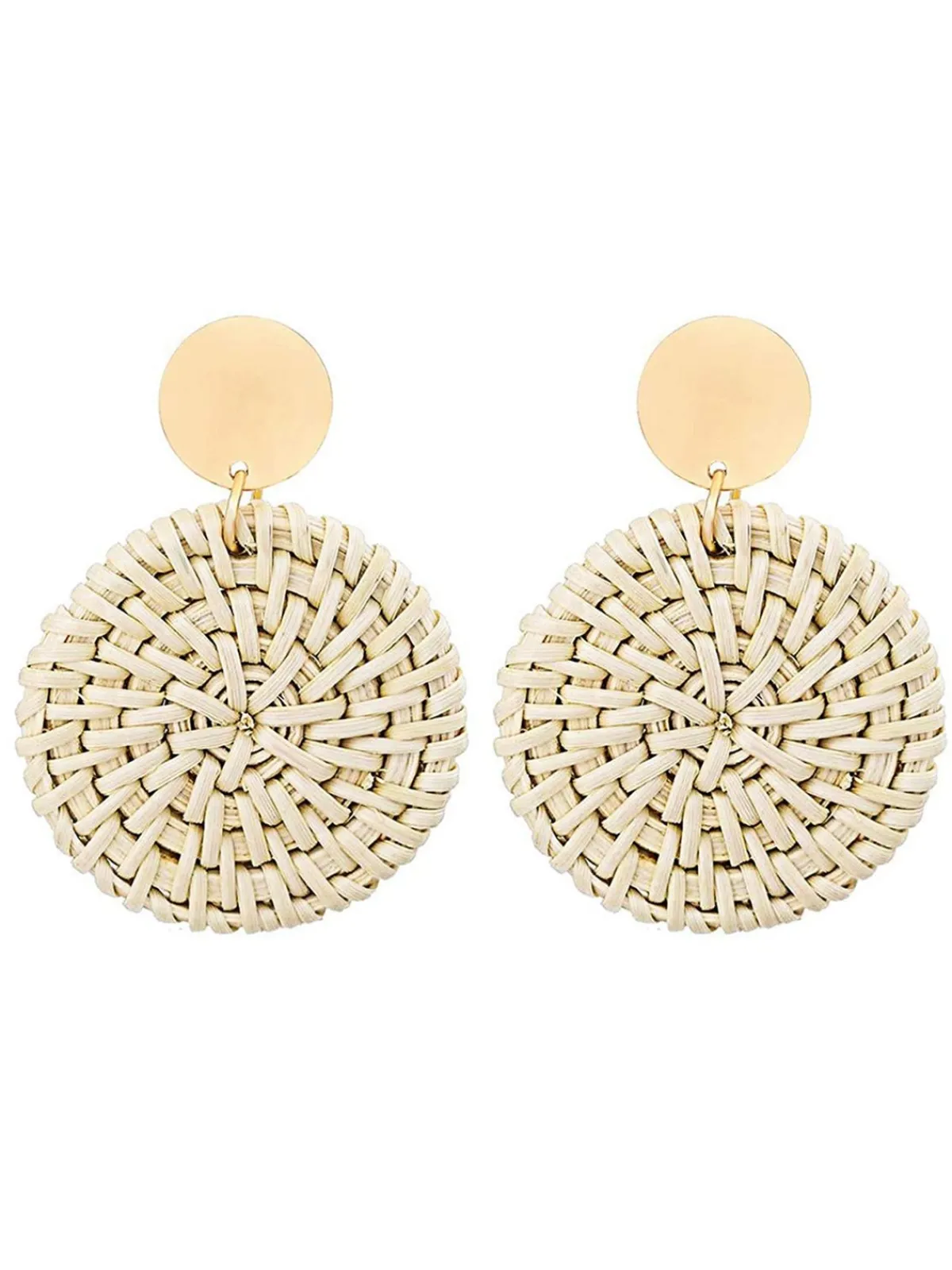 New Retro Stage Retro Geometric Beach Holiday Crocheted Earrings