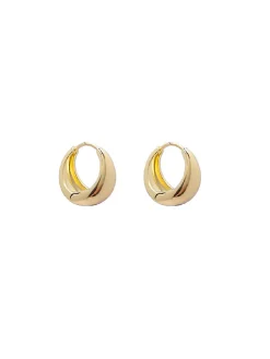 Online Retro Stage Retro Gold Shining Decorate Earrings