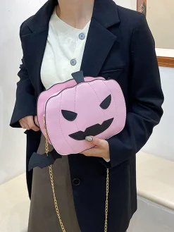Fashion Retro Stage Retro Halloween Pumpkin Shoulder Bag