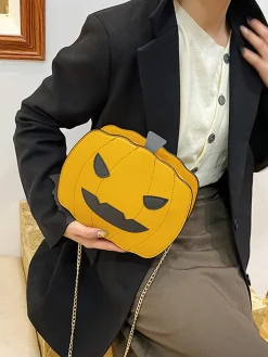 Sale Retro Stage Retro Halloween Pumpkin Shoulder Bag