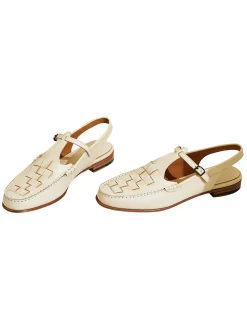 Hot Retro Stage Retro Handwoven Toe Roman Sandals