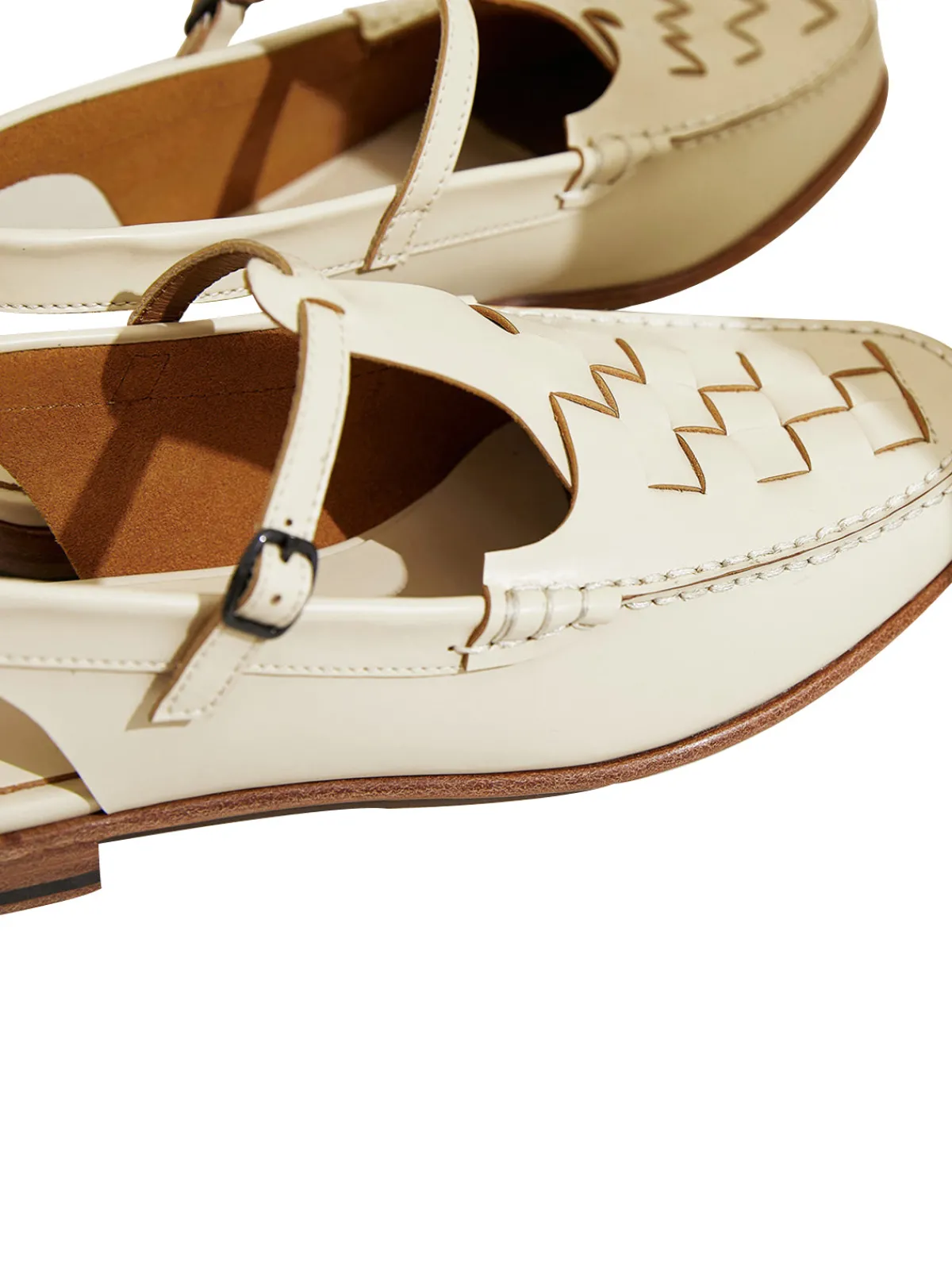 Hot Retro Stage Retro Handwoven Toe Roman Sandals