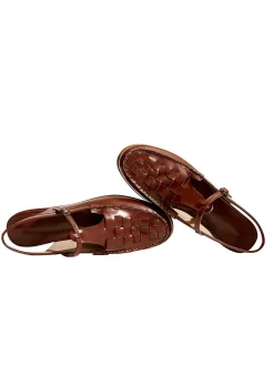 Hot Retro Stage Retro Handwoven Toe Roman Sandals
